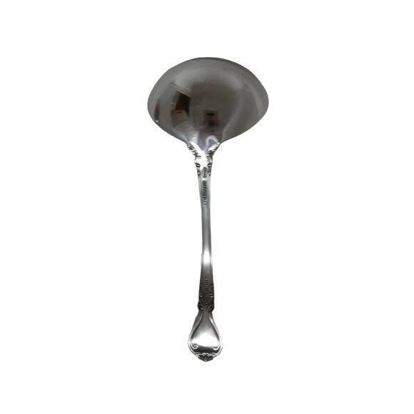 Lyons Queen Fancy Serving Spoon and Gravy Ladle Stainless Steele Vintage 1970s - Picture 11 of 16